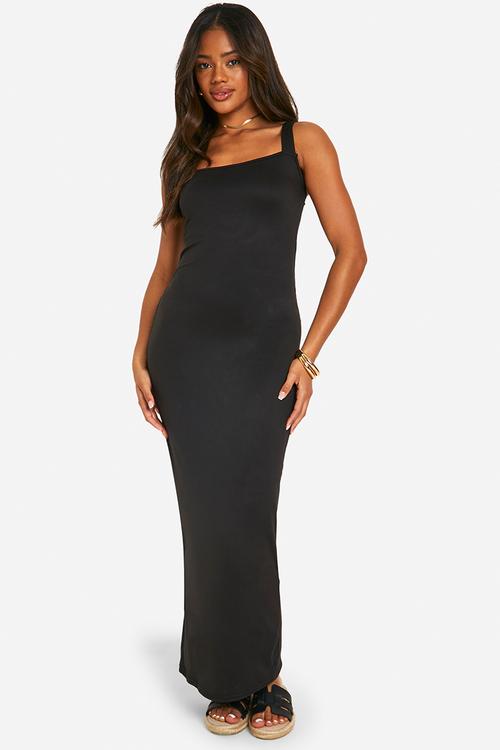 Super Soft Square Neck Maxi Dress - Black