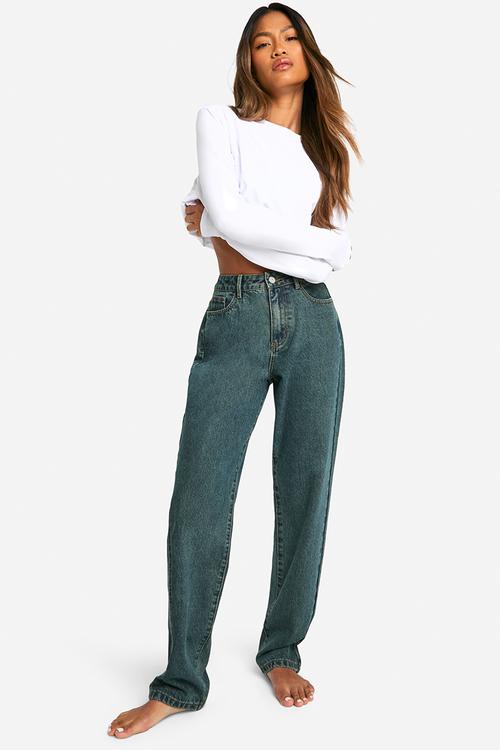 Basic Straight Leg Jeans - Vintage Wash
