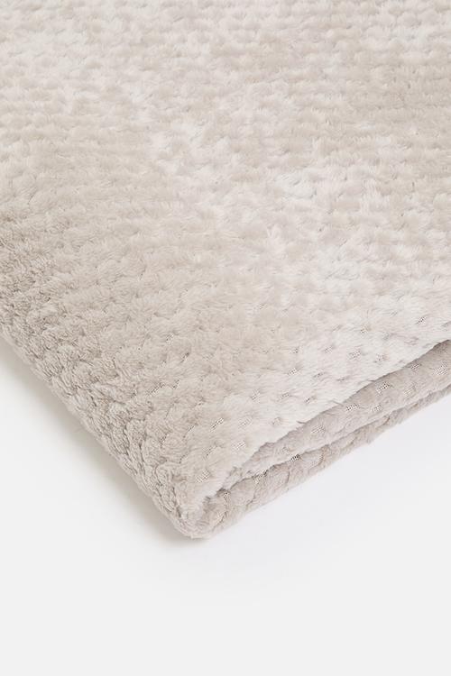 Waffle Plush Fleece - Natural