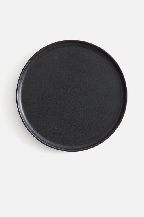 Large stoneware plate - grey