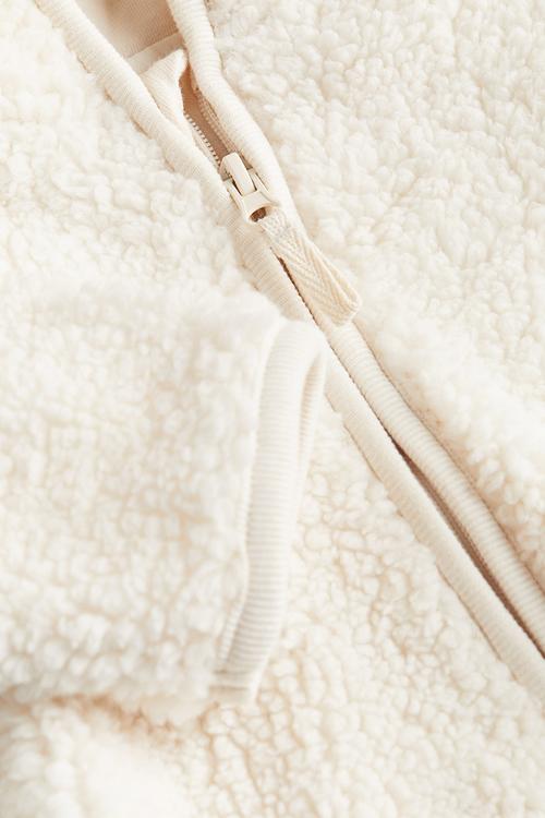 Pile jacket - natural white