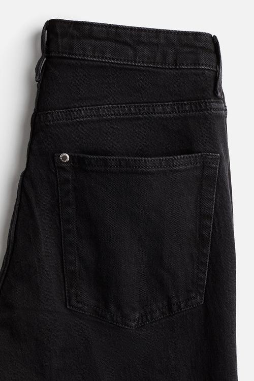 Flared high jeans - black
