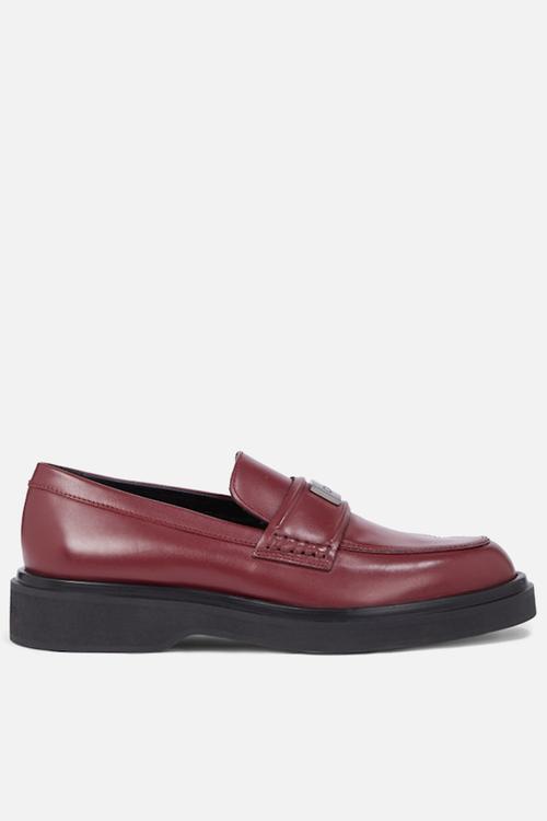 Leather loafer - oxblood