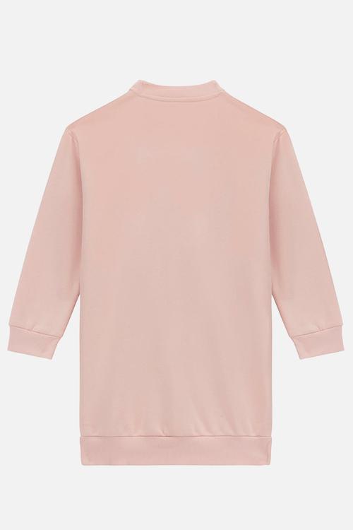 Long sleeve active dress - pink roses