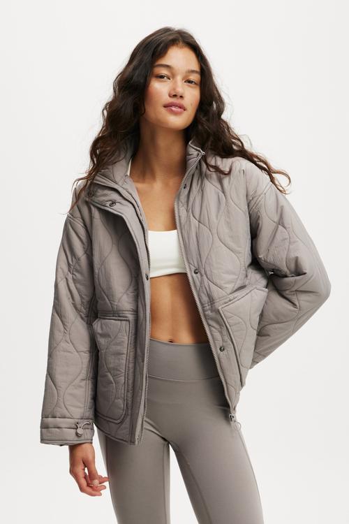Warm Up Relaxed Lightweight Jacket - Allspice
