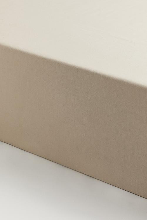 Fitted cotton sheet - light mole 