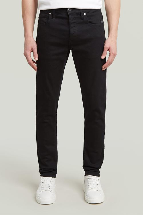 3301 slim fit elto nero superstretch - pitch black