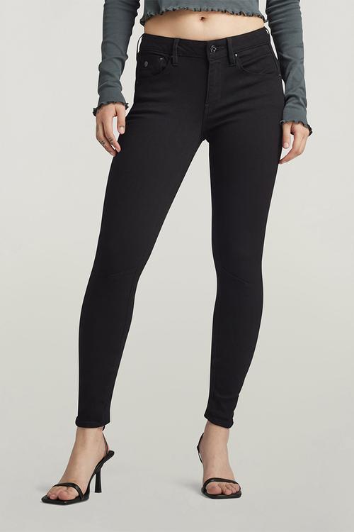 Arc 3D Mid Skinny Jeans Wmn - Pitch Black