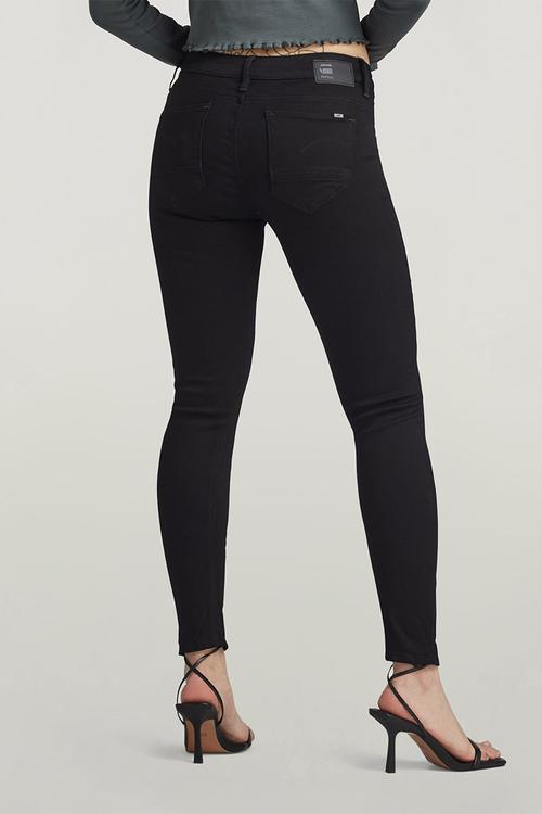 Arc 3D Mid Skinny Jeans Wmn - Pitch Black
