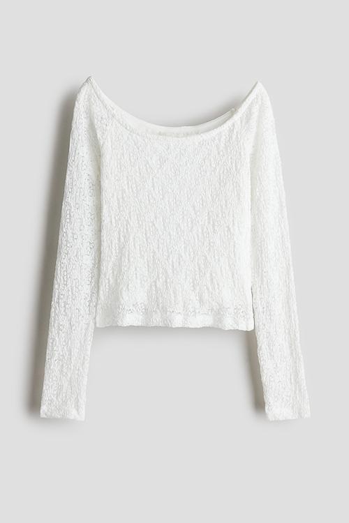 Lace top - white