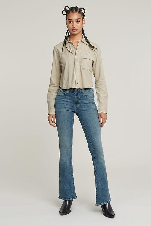 3301 Flare Jeans Wmn - Faded Icy Blue 