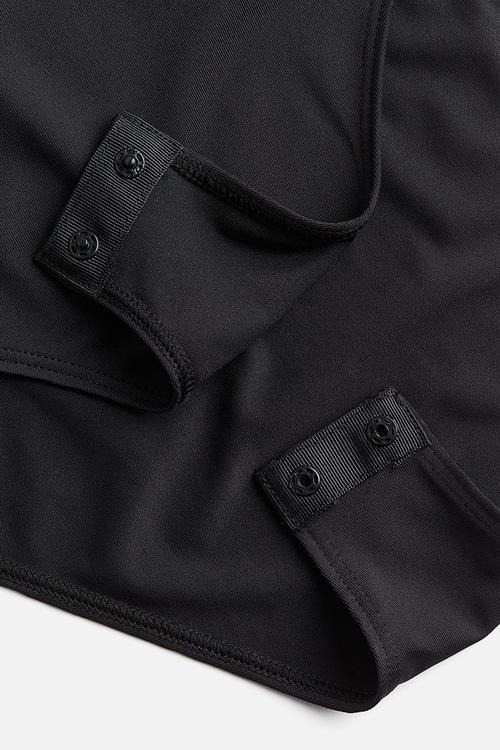Boat-neck body - black