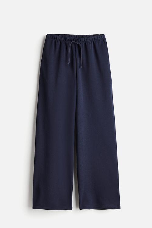 Wide joggers - navy blue