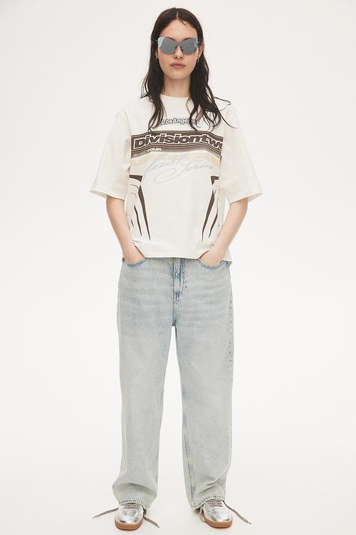 Oversized t-shirt - cream & division two