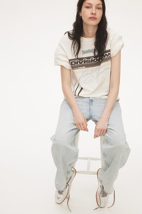 Oversized t-shirt - cream & division two