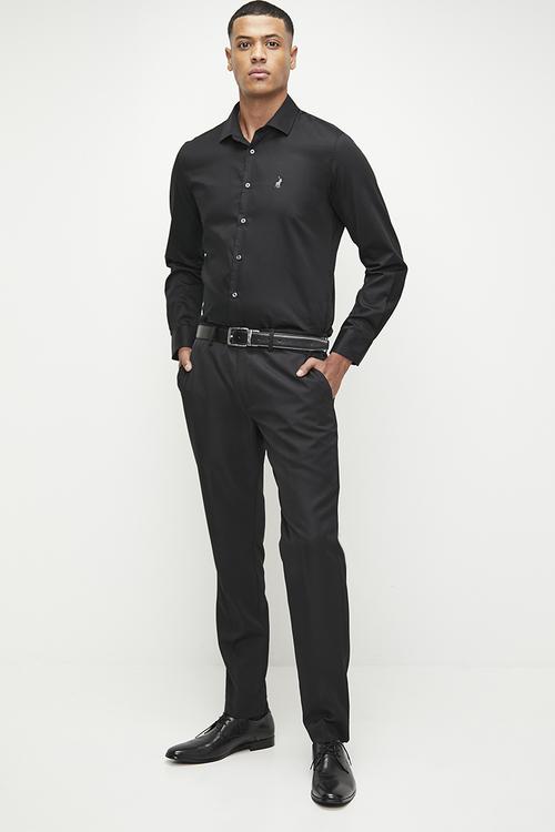 Custom Fit Greig Shirt - Black