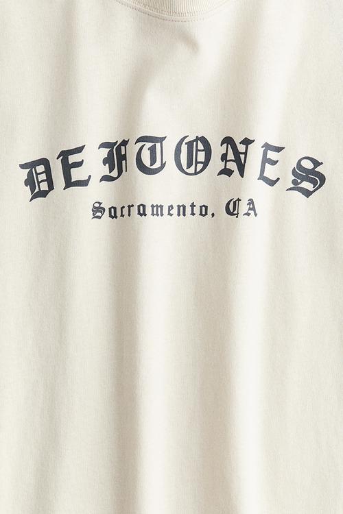 Printed t-shirt - cream & deftones
