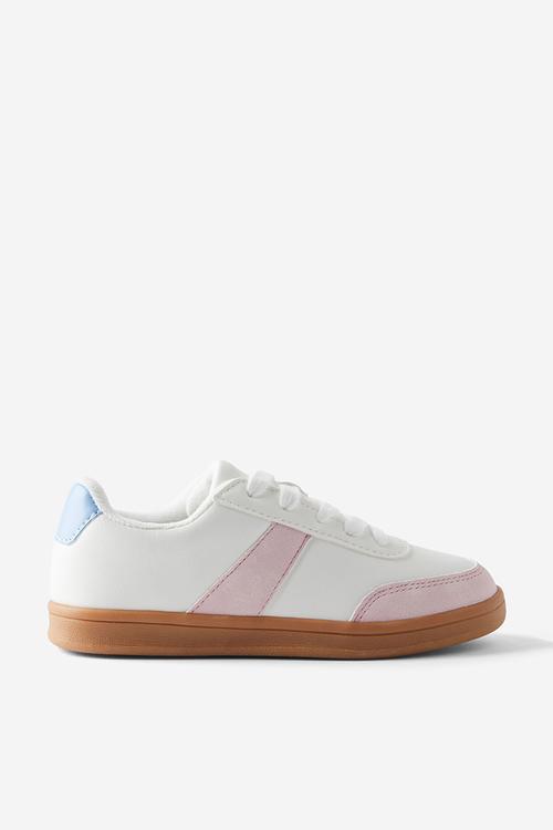 Lenny retro sneaker - blush pink/dawn blue