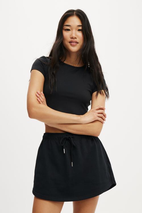 Essential Fleece Skirt - Black
