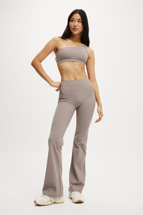 Reform Rib One Shoulder Crop - Desert Grey