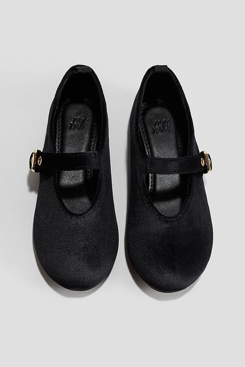 Mary jane ballet pumps - black