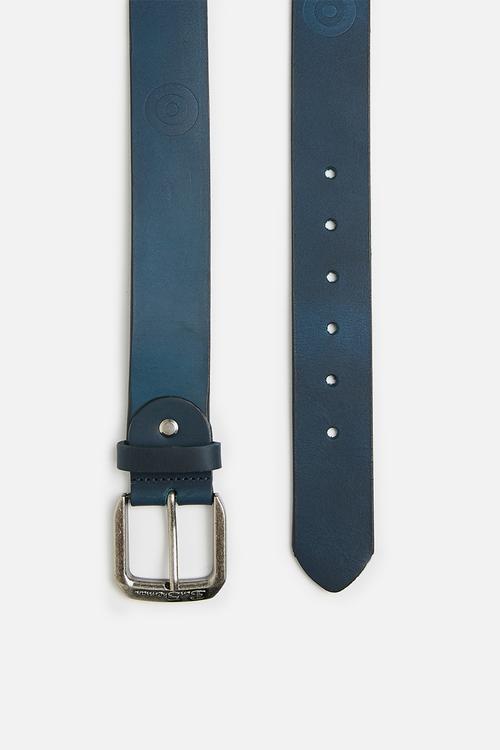 Target Embossed Leather - Cobalt