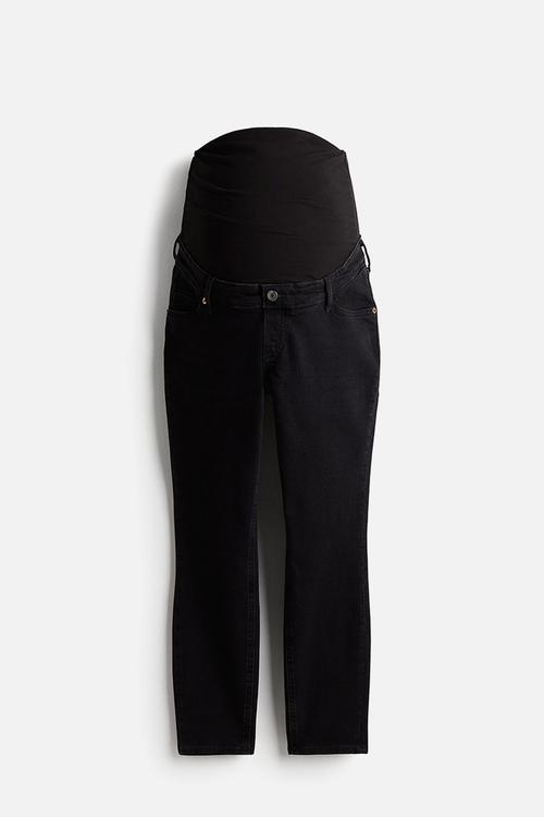Mama slim ankle jeans - black