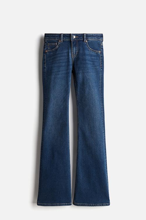 Flared low jeans - dark denim blue