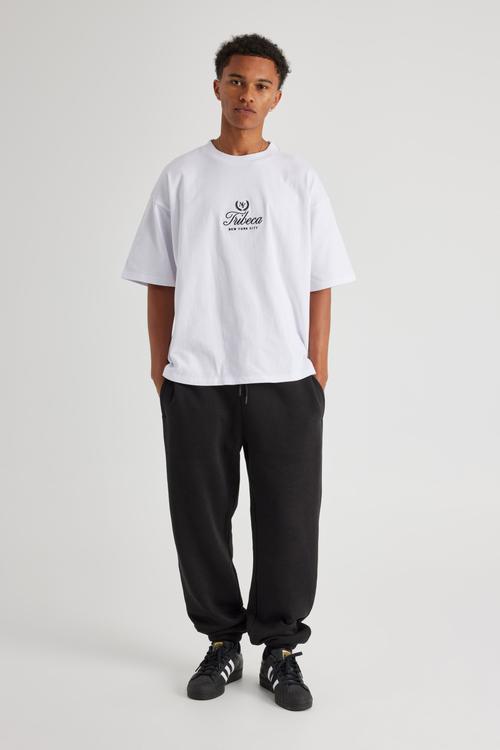 Baggy Cuffed Trackpant - Black