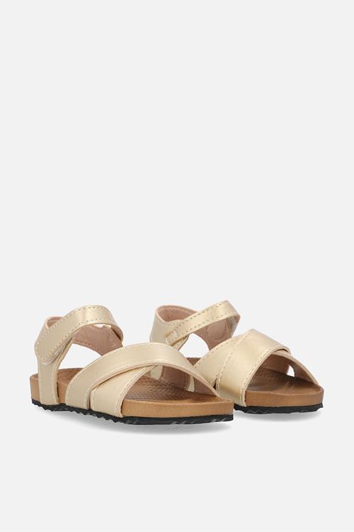 Cross cross sandals - gold