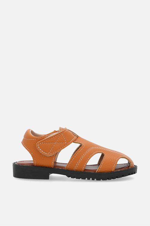 Caged sandals - light brown