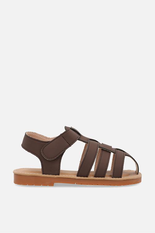 Caged sandals - brown