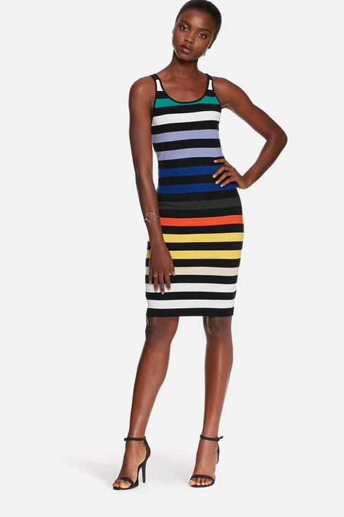 Multi stripe dress