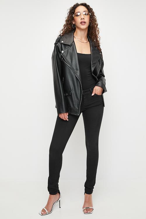 Power Skinny Low Rise - Washed Back Black Wash