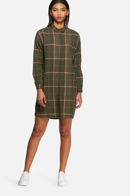 Winthercheck shirt dress