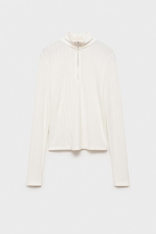 Plus Sweatshirt Pointel - Natural
