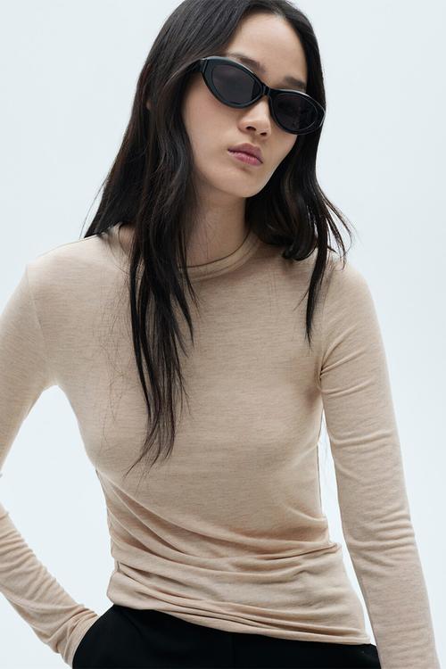 T-shirt second -  light pastel brown