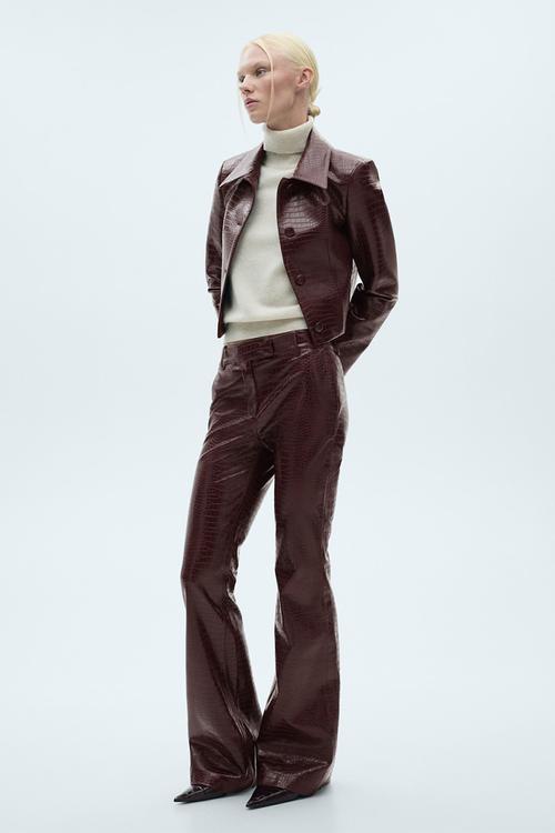 Trousers Doris - Dark Red