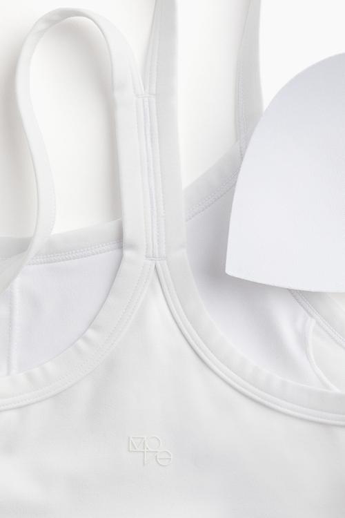 Medium support sports bra in drymove™ - white
