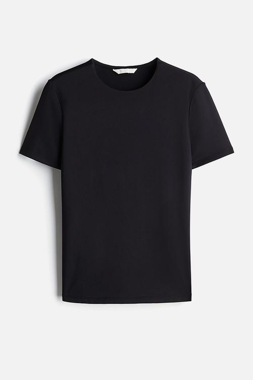 Fitted top - black