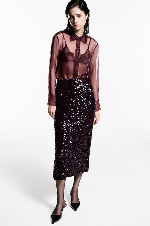 Skirt Xjavi - Dark Red