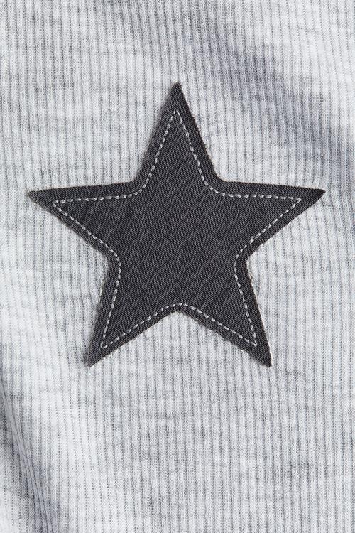 Printed raglan-sleeved dress - grey & star