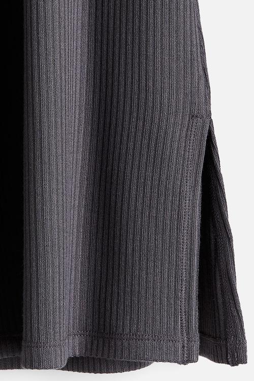 Boat-neck jumper - dark grey