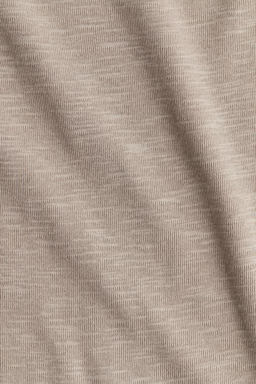 Boat-neck cotton top - greige