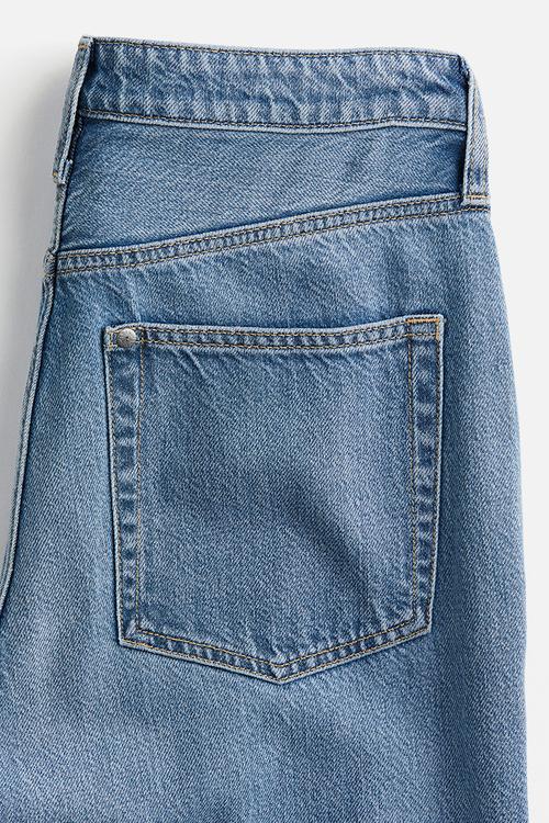 Feather soft super wide ultra high jeans - light denim blue