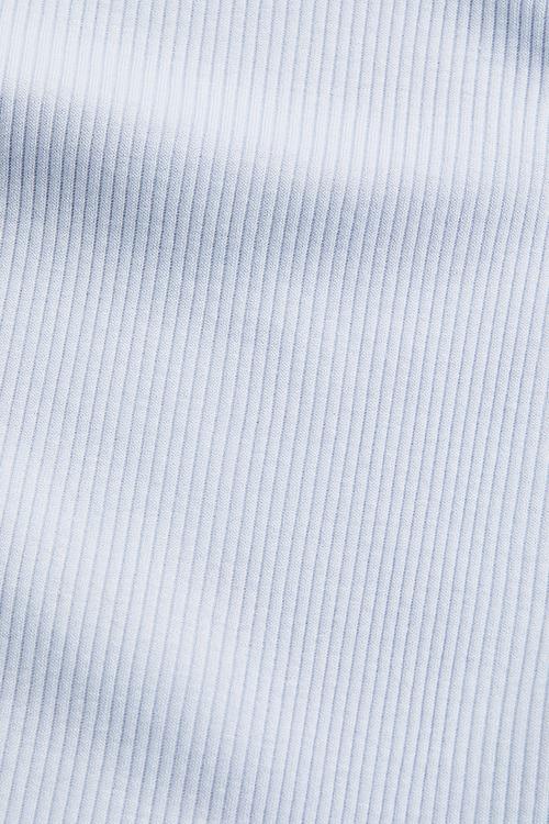 Ribbed T-shirt - light blue