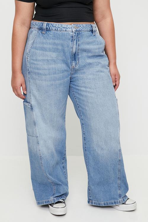 Plus Super Baggy Jean - Saltwater Blue/Pocket
