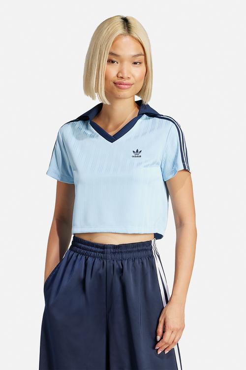 V-Neck Polo - Clear Sky