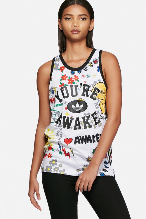 Pharrell Williams doodle tank 