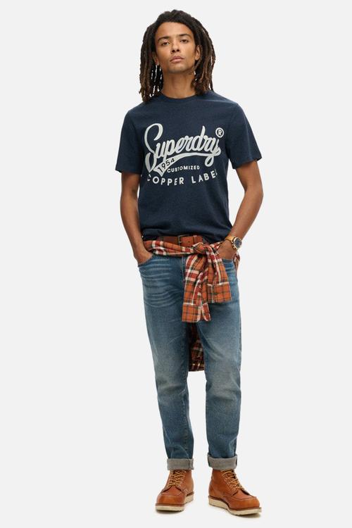 Copper label workwear T-shirt - surplus black blue grit